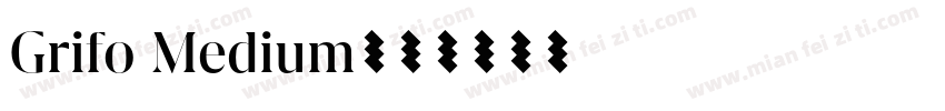 Grifo Medium字体转换
